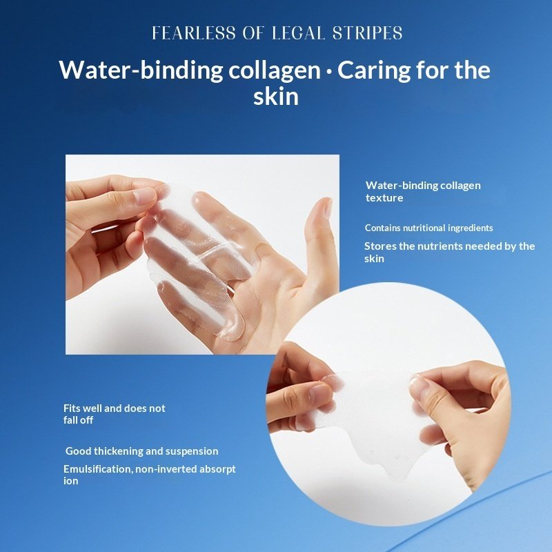 Condensed Water Micro-Crystal Nasolabial Fold Stickers Hydrogel Eye Mask - الصورة 3